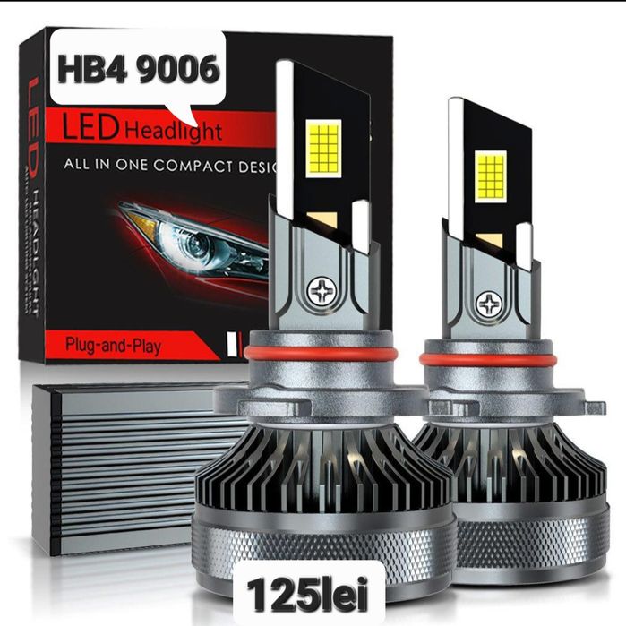 Becuri LED HB4 9006  Canbus 12V-24V  50000LM set 2buc