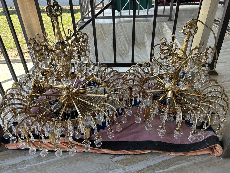 Испанские хрустальные люстры (2 шт.)