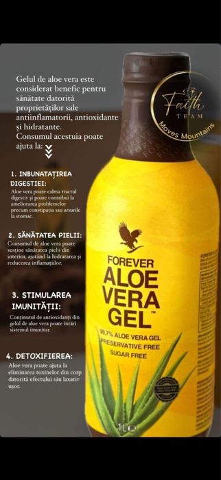 Gelul de aloe.