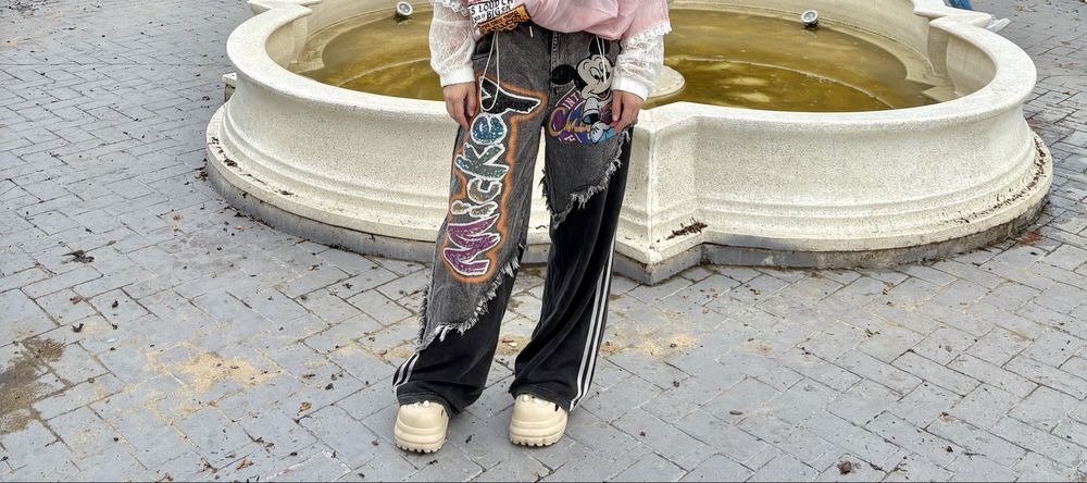 Широки долнища, уникални материи