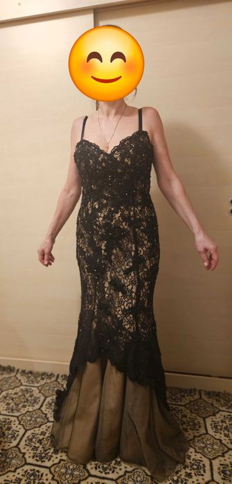 Rochie de gala cu jupon si dantela BG Haute by Scala (SUA) mar 10 (M)