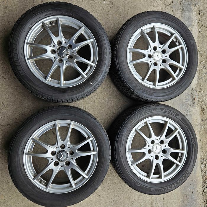 Roti/Jante/Jenti originale Mercedes Clasa A B C CLA | Bridgestone 205/55 R16