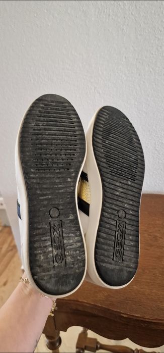 Geox respira 36 alb/negru/auriu