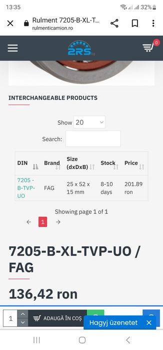 Jucarii Fag 7205-B-XL-Tvp Skf Rulment