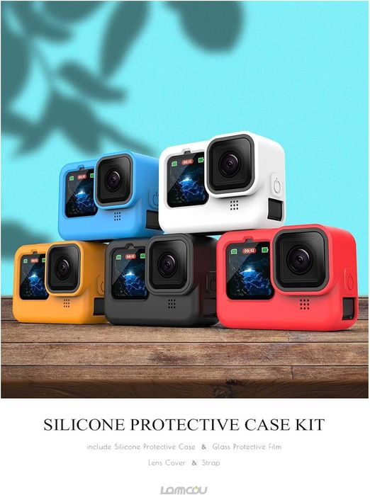 Силиконов , защитен  калъф Lammcou за камера Hero 12 11 10 9