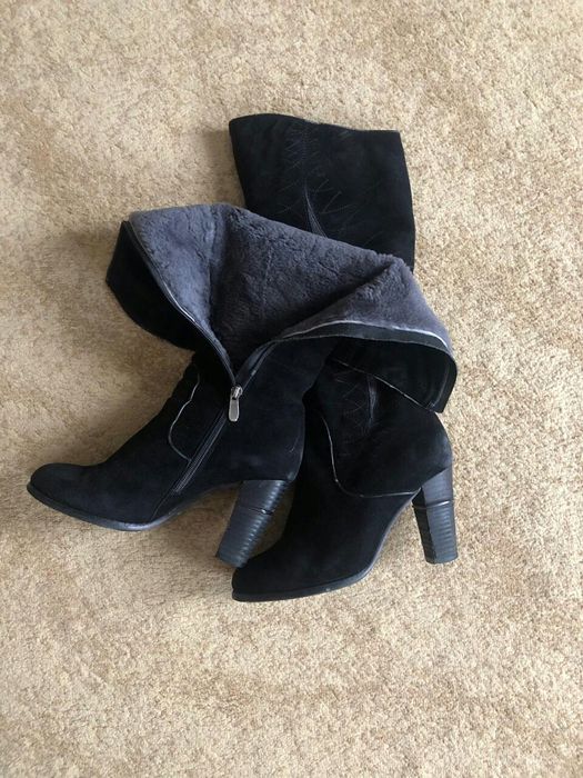 Сапоги полностью натуральные, 40 р.