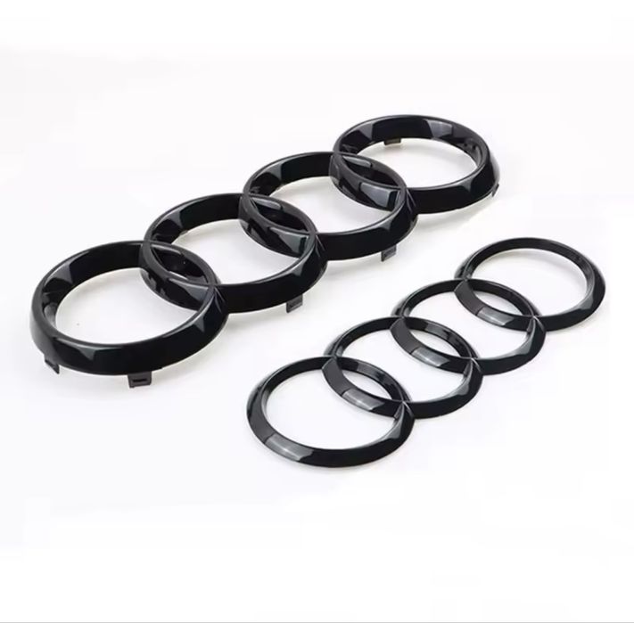 Емблема ауди а6 а7 q3 q5 q7 audi черна емблема черен гланц