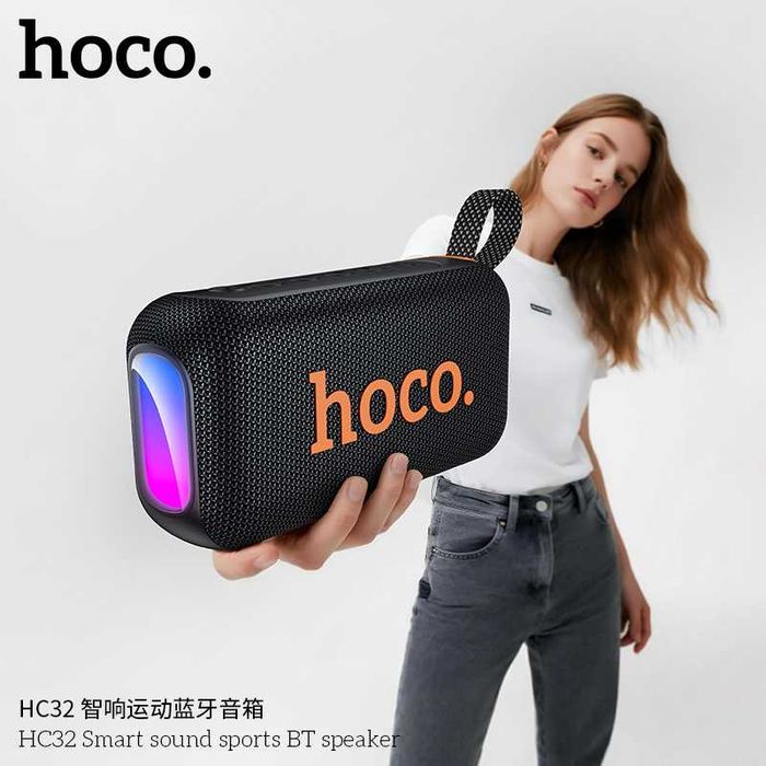 Hoco HC32 Smart портативная колонка с мощным басом и LED-подсветкой