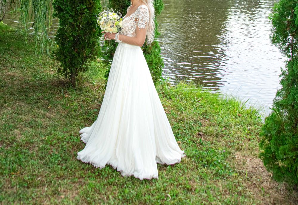Rochie de mireasa din matase
