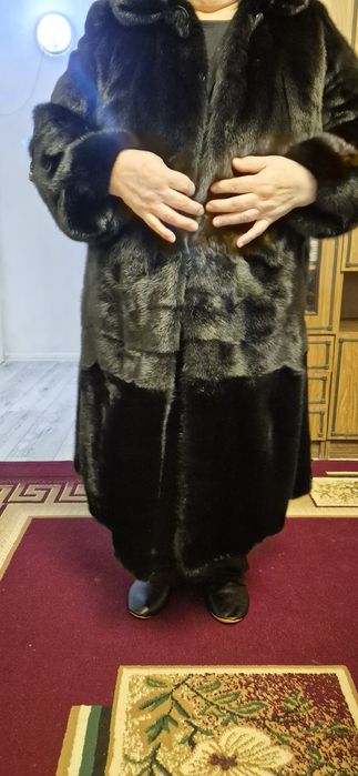 Шуба норковая цельная