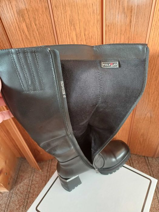 Нови ботуши FILIPPO естествена кожа ,номер 40 ,носени само 2 часа
