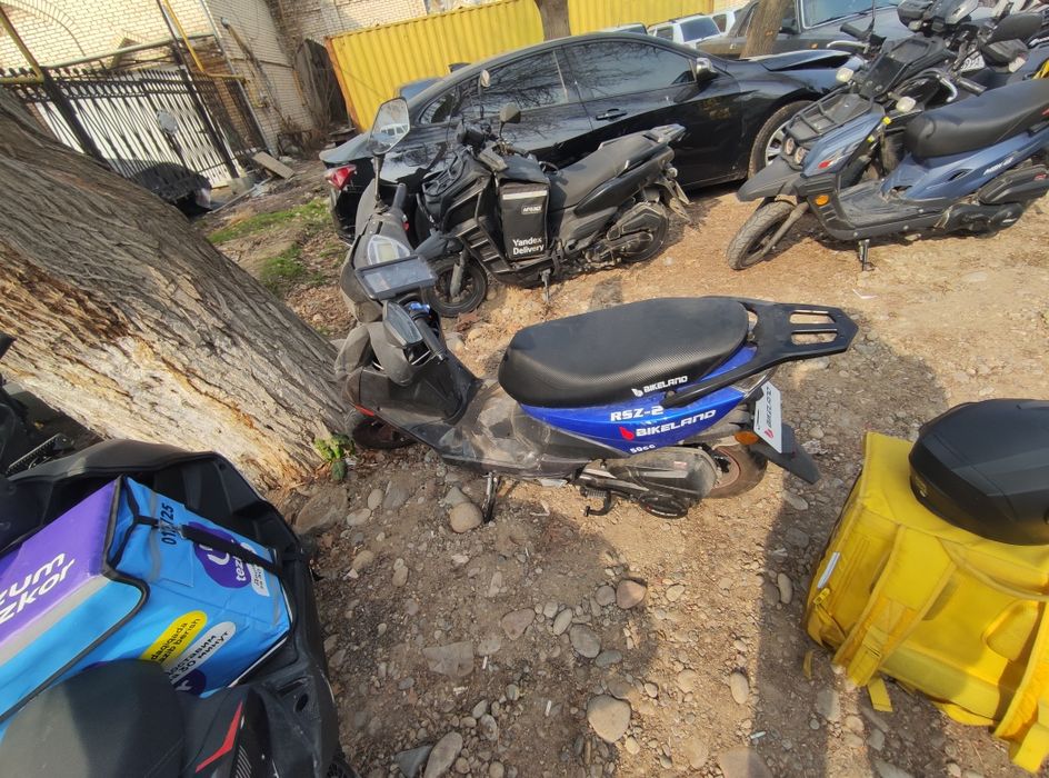 Baikend skuter 150 kubali 5 litr bak hajmi 100 km ga 2,5 - 3 litr yeyd