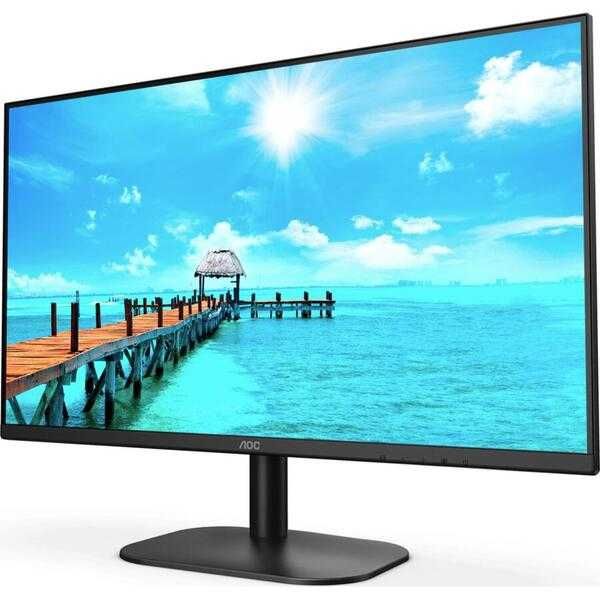 Monitor LED IPS AOC 27", Full HD, HDMI, Negru, 27B2H