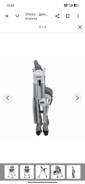 Детски стол за хранене Chico Polly