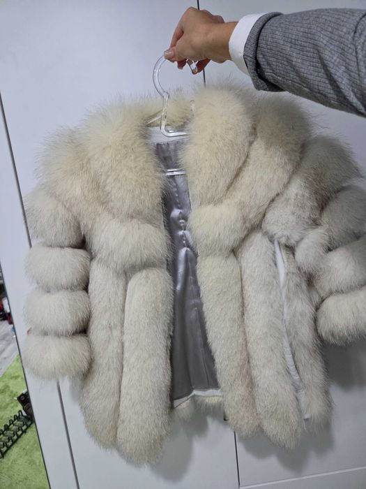 Дамско палто от естествен косъм