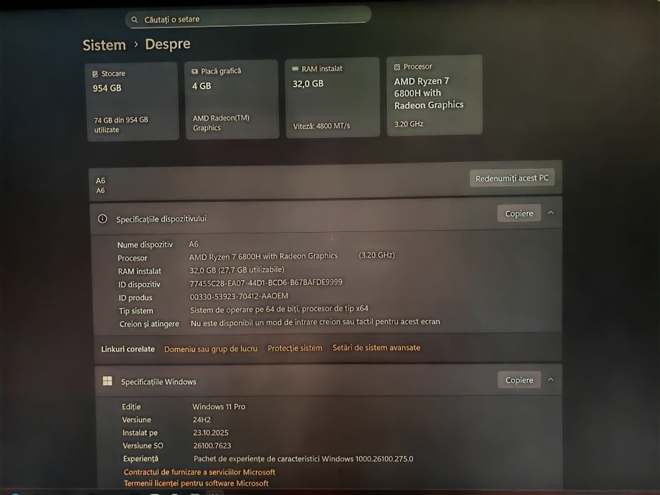 Vand mini PC Geekom A6 ca nou, desigilat