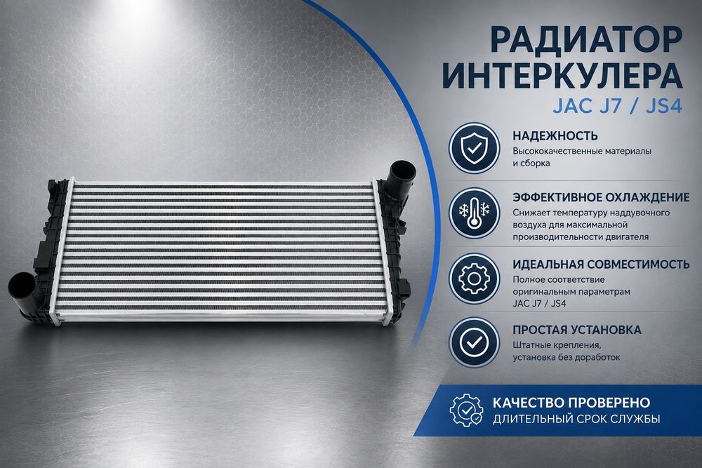 Радиатор интеркуллера Jac J7 JS4
