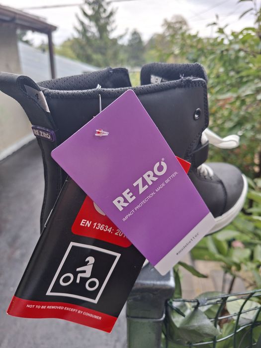 Ghete Moto piele Raven