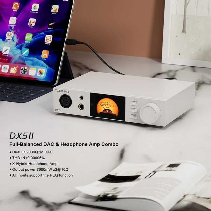 TOPPING DX5 II – Hi-Fi DAC / Headphone Amplifier / Preamp – Dual ESS ES9039Q2M – LDAC – PEQ
