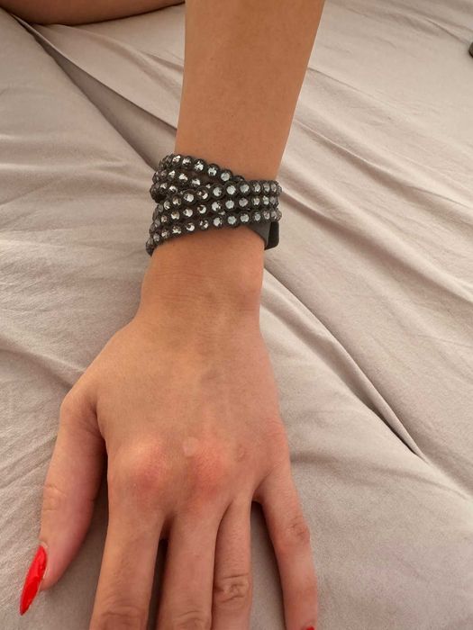 Bratara de piele Swarovski