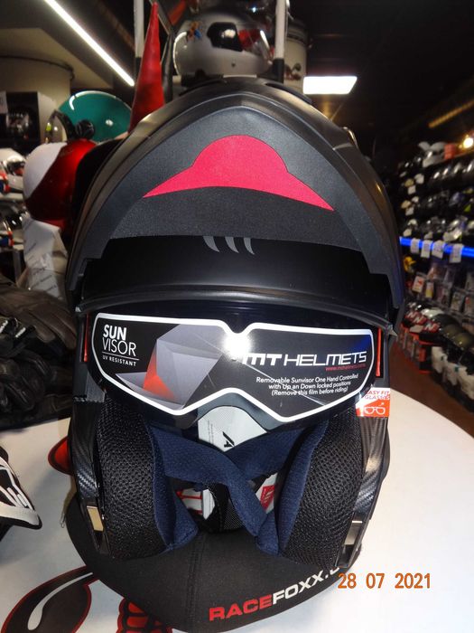 каска MT Helmets каска ATOM SV модуларна мото каска тъмни очила