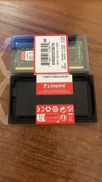 DDR4 sodimm 16 gb Kingston 3200MHz KVR32S22S8/16  ноутбучная