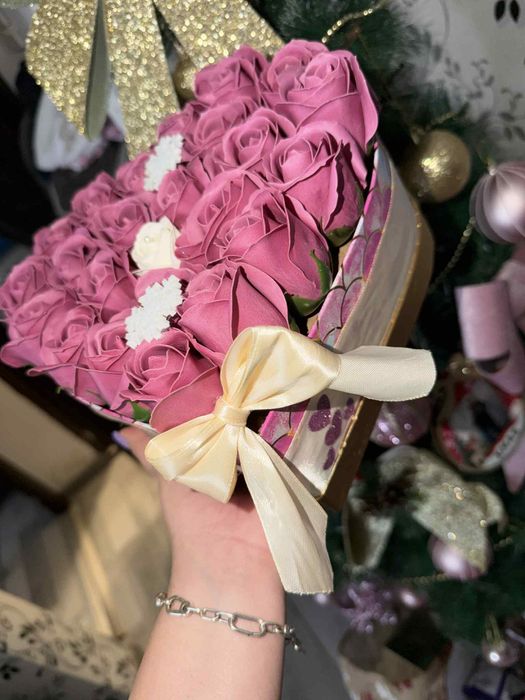 Aranjament flori de sapun