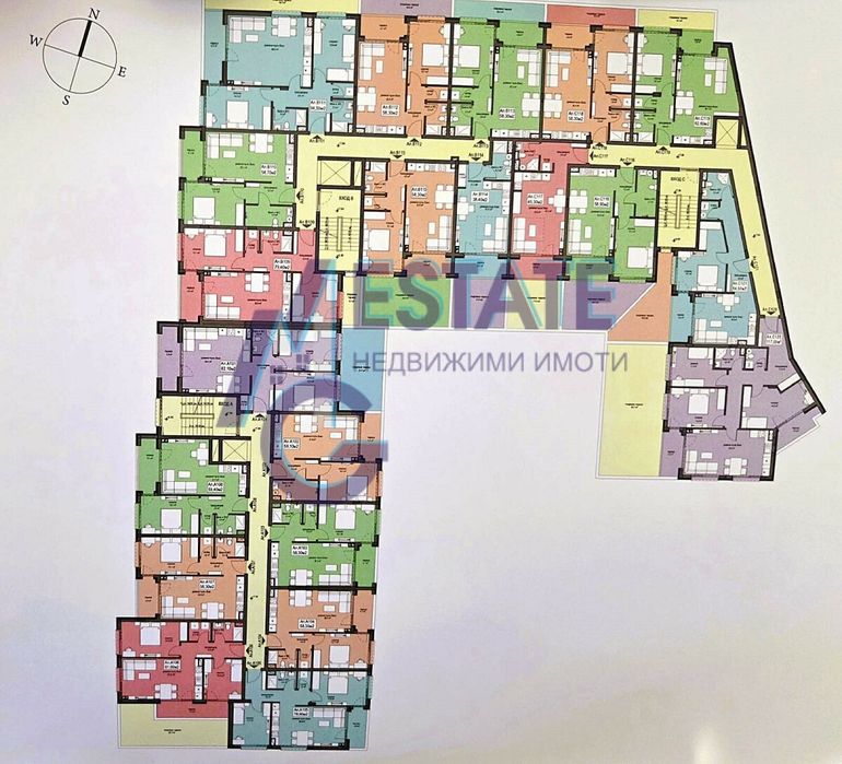 Тристаен апартамент с югоизточно изложение в нова модерна сграда в