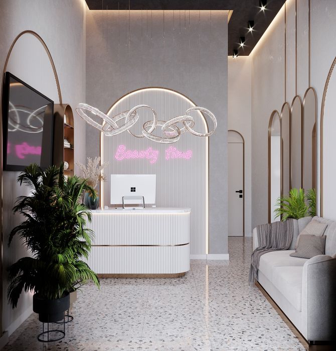 дизайнер интерьер салон красоты,  гўзаллик салони