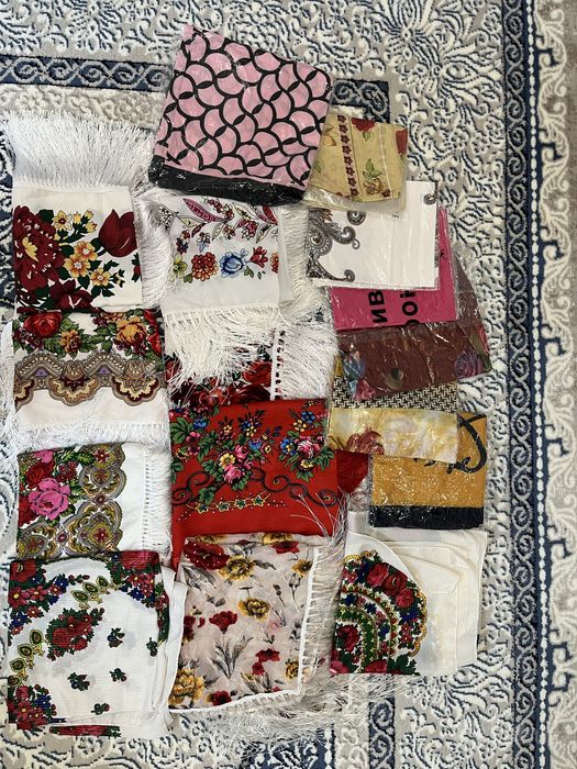 Материалы и платки  разные
