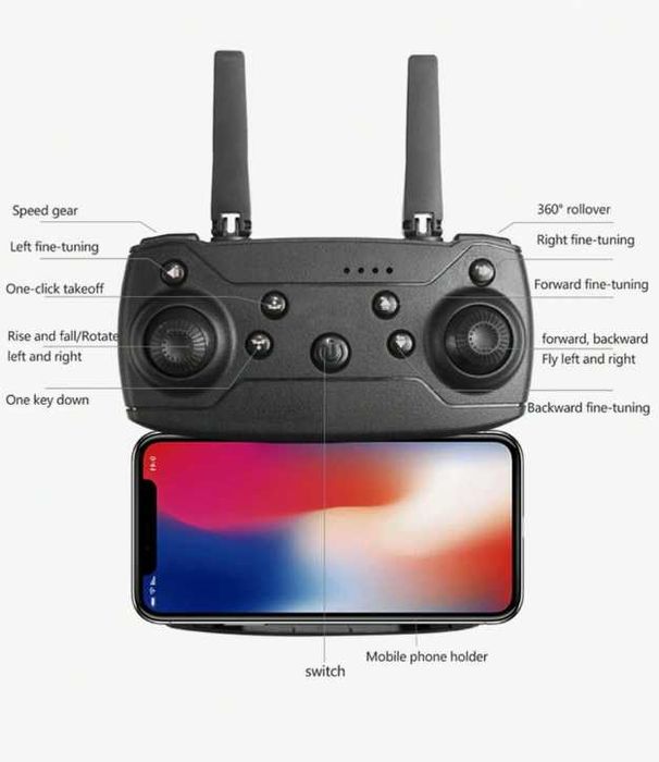 Дрон E99 с две камери 4K HD видео