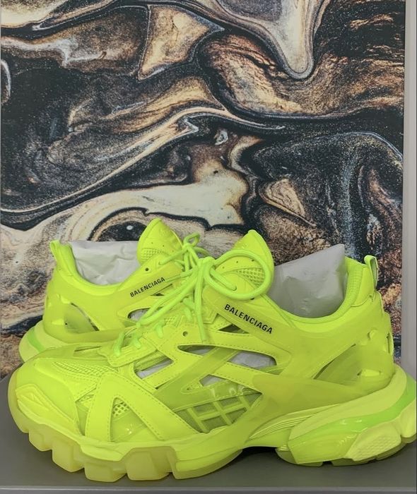 Adidasi balenciaga track neon