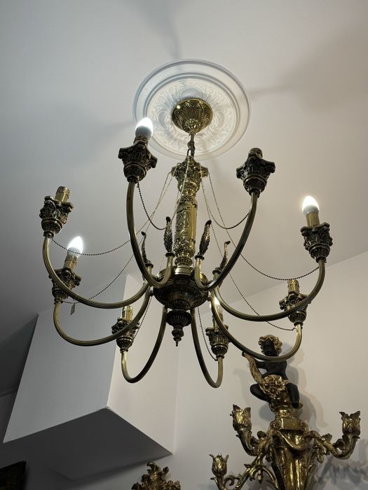 Candelabru( lustra) bronz masiv