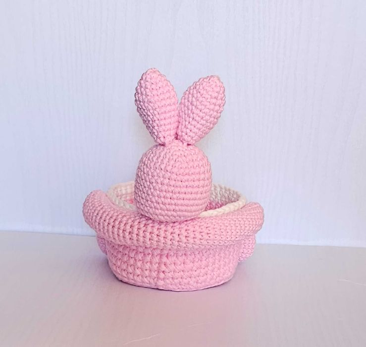 Cosulet Iepuras Handmade crosetat Amigurumi