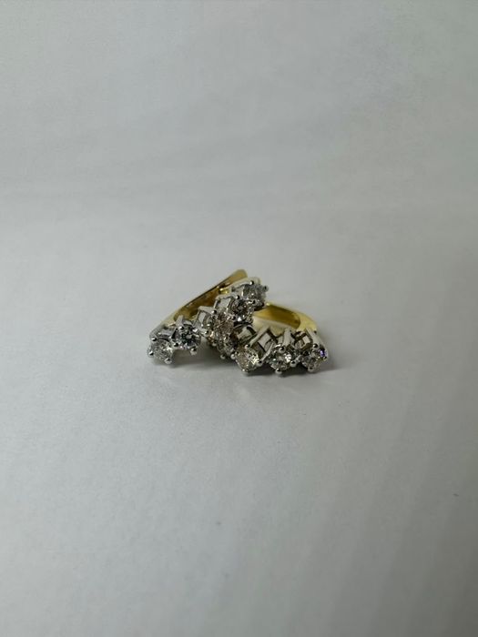 Серьги с бриллиантами 750пробы