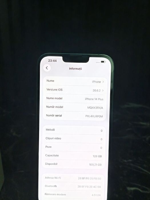 Noble Amanet - iPhone 14 Plus - Baterie 83% - Impecabil