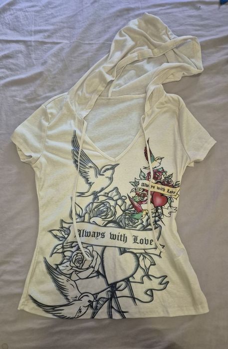 Бели памучни тениски