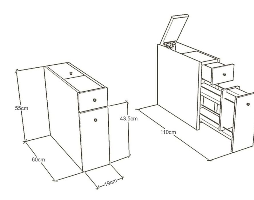 Vând Dulap de baie în cutie, nu este ansamblat, absolut complet.