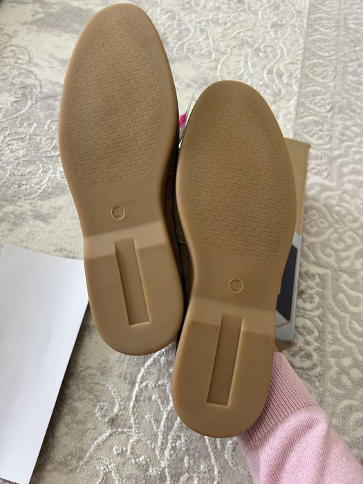 Новые замшевые лоферы