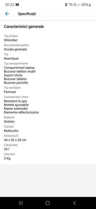 Ghiozdan troller fata