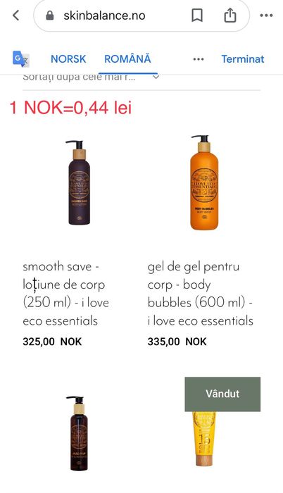 Loțiune/ crema de corp Body Lotion I Love Eco Essentials, Smooth Save