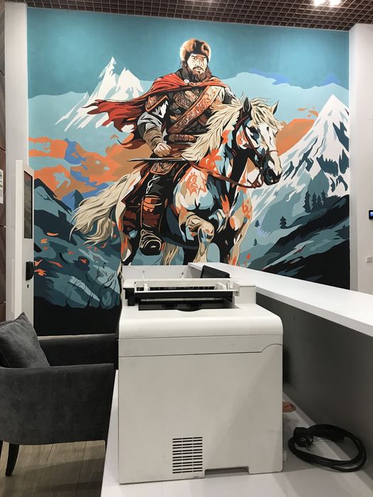 Художник, роспись стен, барельеф