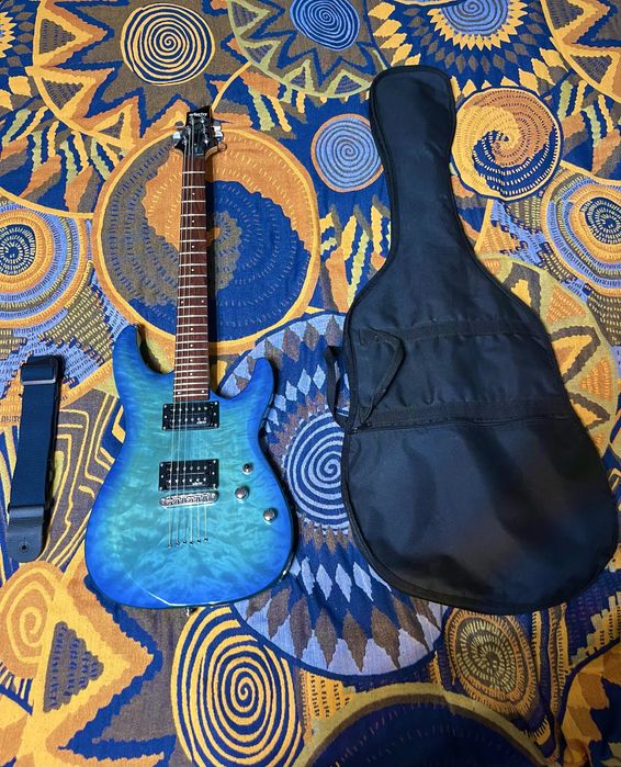Электрогитара Schecter C-6 Plus Ocean blue burst