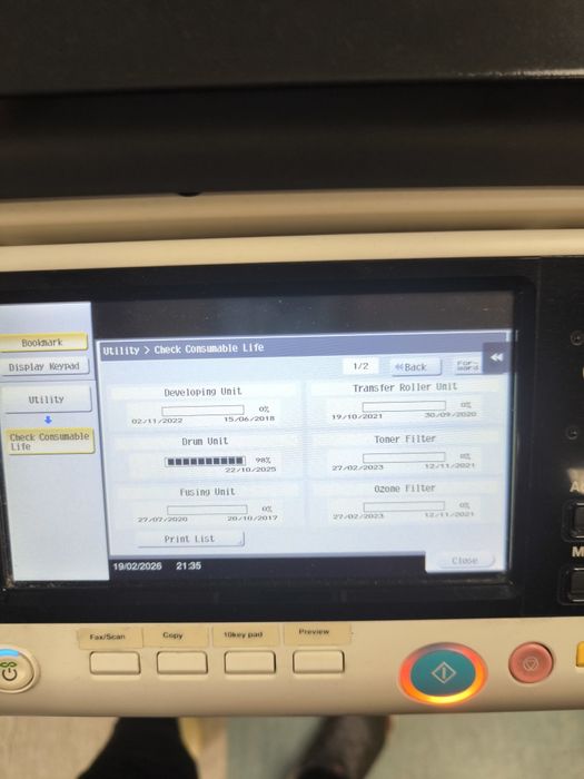 Konica Minolta bizhub 227 - Работеща