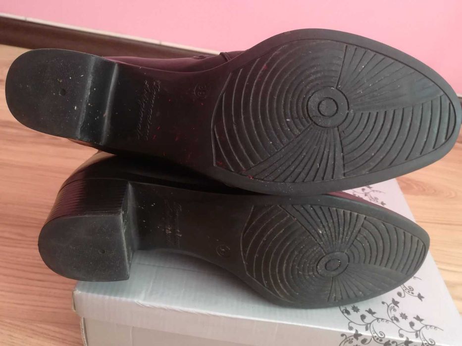 италиански боти от естествена кожа номер 39