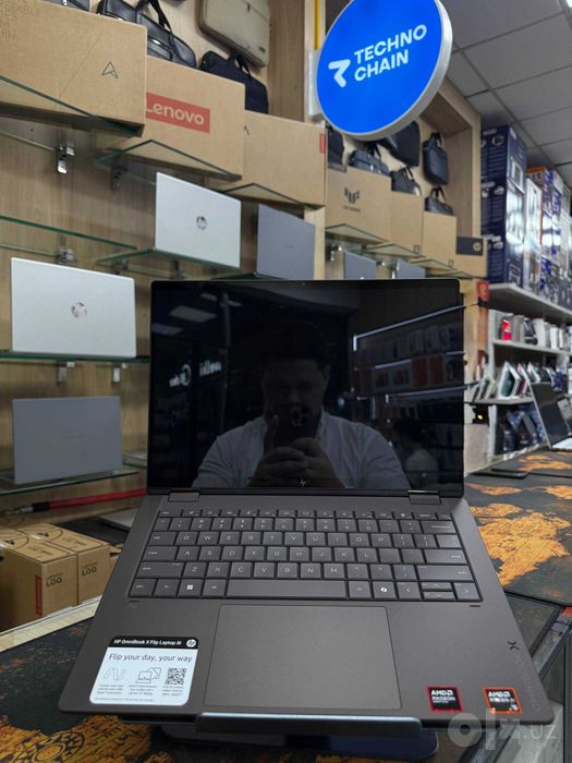 NOUTBUK HP OmniBook X Flip 14/AMD Ryzen AI 5-Dasturlash&Dostavka BEPUL