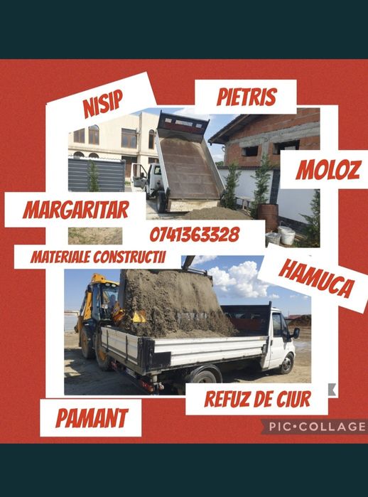 Nisip hamuca pietris piatra pamant moloz Transport marfa