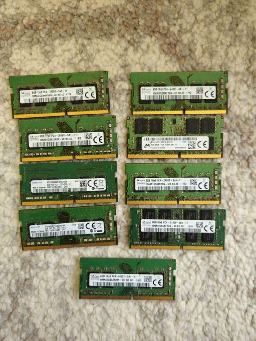 DDR4 Laptop 8GB single si dual channel TESTATE