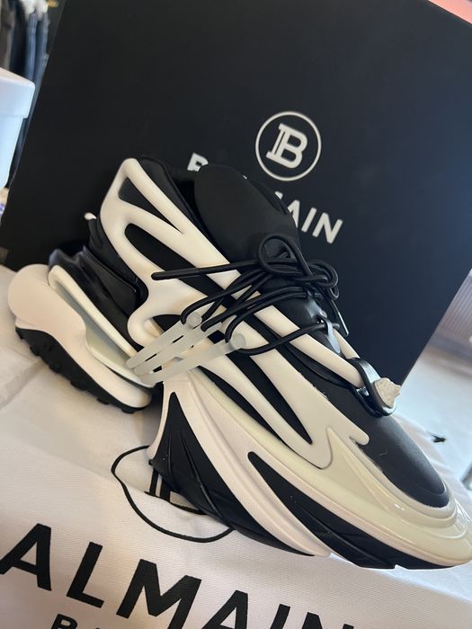 Adidasi Balmain Unicorn Black&White