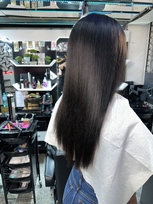 Продавам треса за коса – тъмно кестенява, запазена